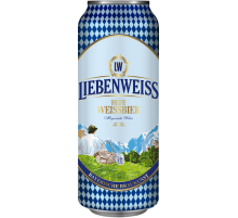 Пиво Liebenweiss пшеничное нефильтрованное, 0.5л