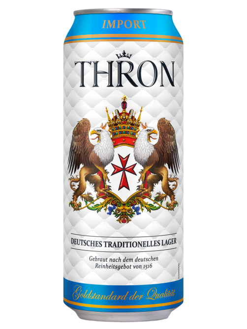 Пиво Thron Lager светлое фильтрованное, 0.5л