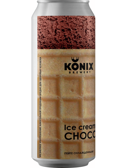 Пивной напиток Konix Brewery Ice Cream Porter Chocolate, 0.45л