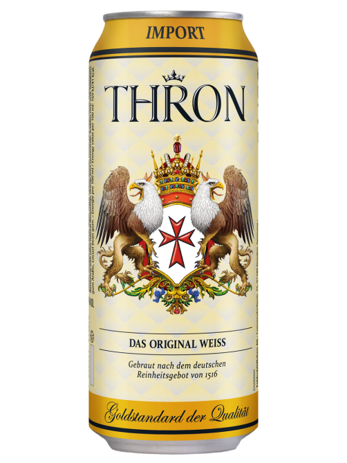 Пивной напиток Thron Original Weiss Эль светлый, 0.5л