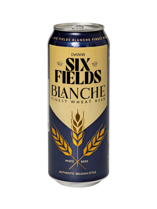 Пивной напиток Six Fields Blance нефильтрованный, 0.5л