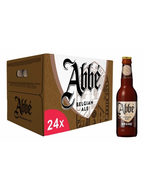 Пивной напиток Abbe Brune Эль темное, 0.33л