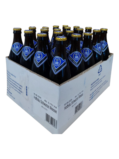 Пиво Hofbrau Swarze Weisse темное нефильтрованное, 0.5л
