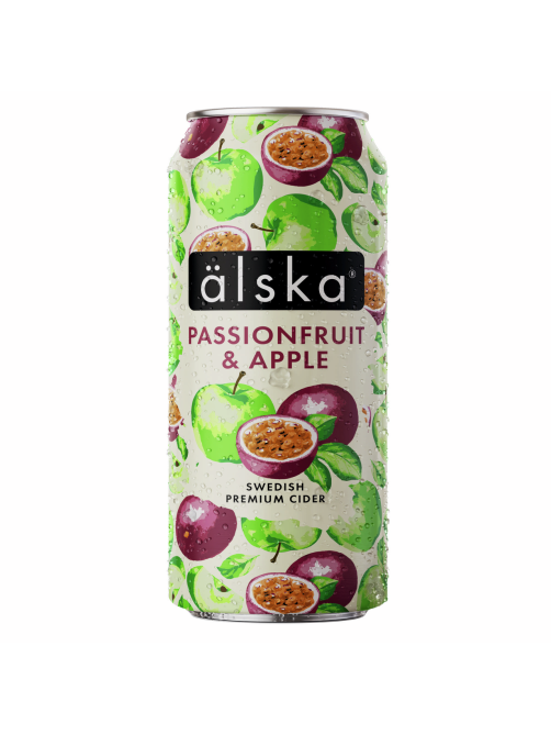 Сидр фруктовый Alska Яблоко-маракуйя, 0.44л
