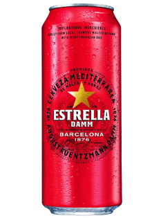 Пиво Estrella Damm светлое, 0.5л