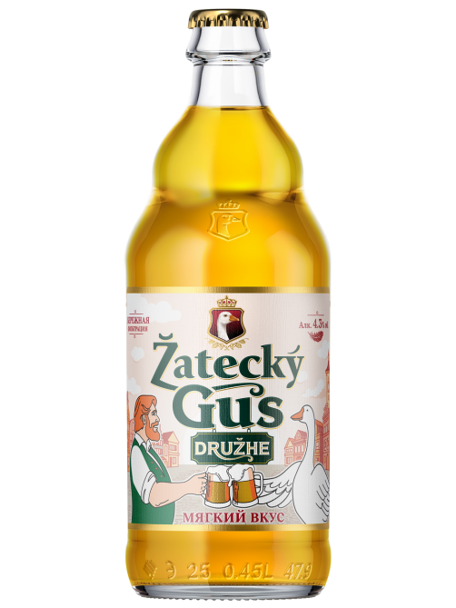 Пиво Zatecky Gus Druzhe, 0.45л