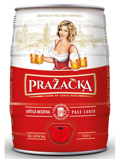 Пиво Prazacka светлое, 5л