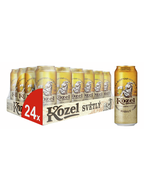 Пиво Velkopopovicky Kozel светлое, 0.45л