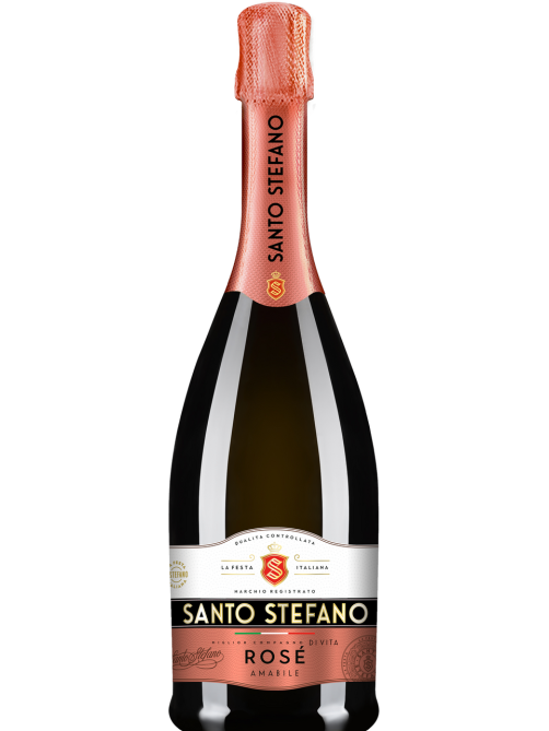 Сидр Santo Stefano газированный розовый полусладкий, 0.75л