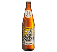 Пиво Velkopopovicky Kozel светлое безалкогольное, 0.45л