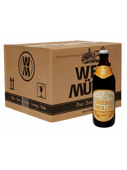 Пиво Weissmuller Hefeweissbier Эль светлое нефильтрованное, 0.5л