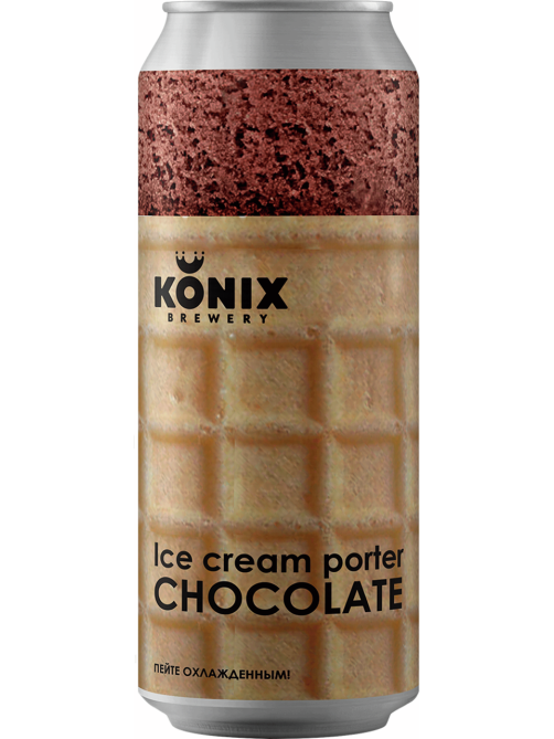 Пивной напиток Konix Brewery Ice Cream Porter Chocolate, 0.45л