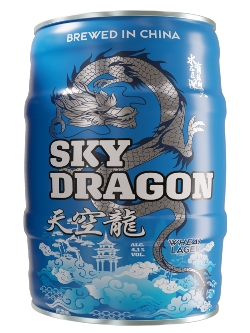 Пиво Sky Dragon Wheat lager светлое нефильтрованное, 5л