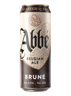 Пивной напиток Abbe Brune Эль темное, 0.45л