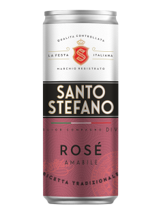 Сидр Santo Stefano Rose газированный розовый полусладкий, 0.25л