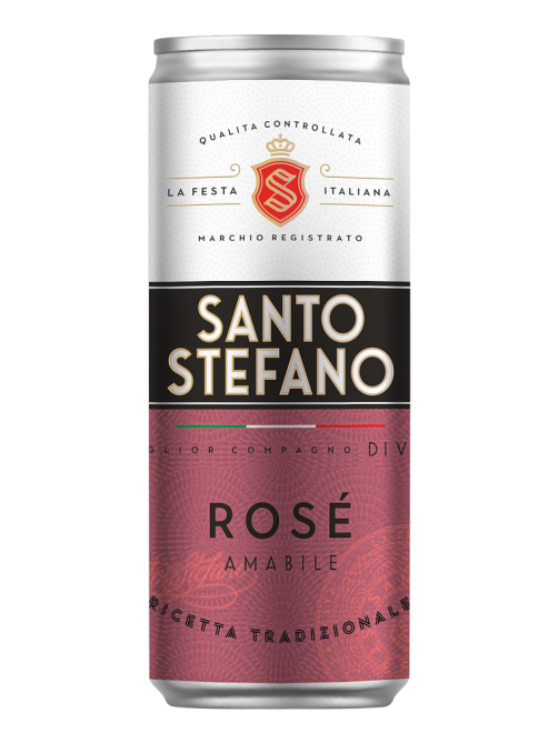 Сидр Santo Stefano Rose газированный розовый полусладкий, 0.25л