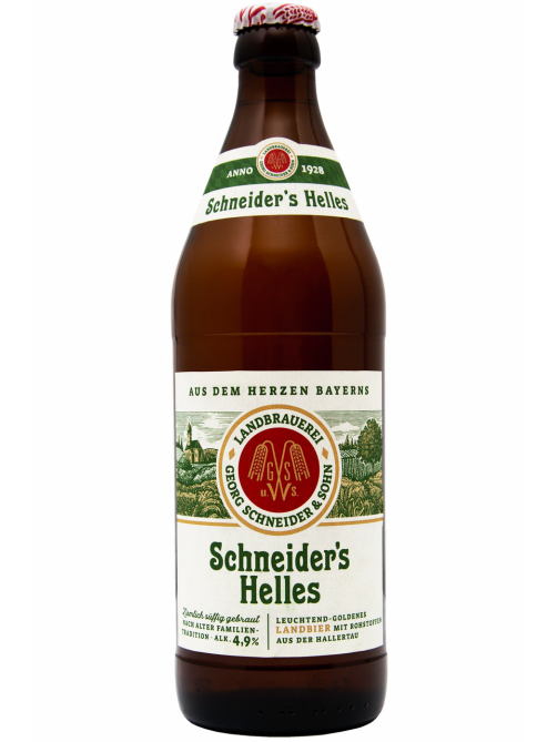 Пиво Schneider's Bayerisch Hell светлое фильтрованное, 0.5л
