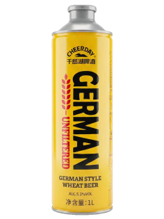 Пиво Cheerday German пшеничное светлое, 1л