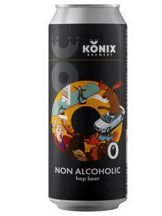Пиво Konix Brewery Лось Просто лось безалкогольное, 0.45л