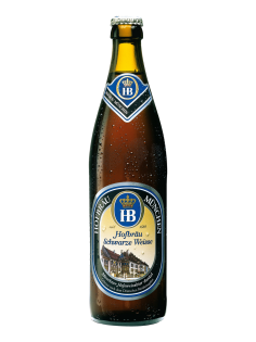 Пиво Hofbrau Swarze Weisse темное нефильтрованное, 0.5л