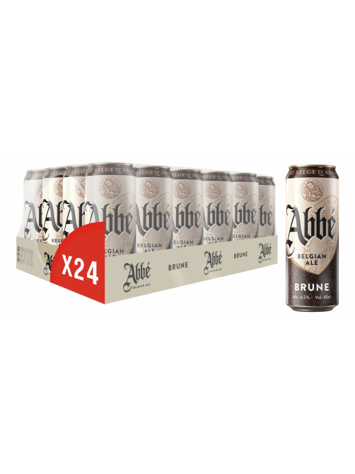 Пивной напиток Abbe Brune Эль темное, 0.45л