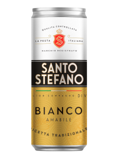 Сидр Santo Stefano Bianco газированный белый полусладкий, 0.25л