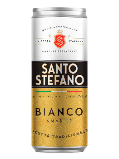 Сидр Santo Stefano Bianco газированный белый полусладкий, 0.25л