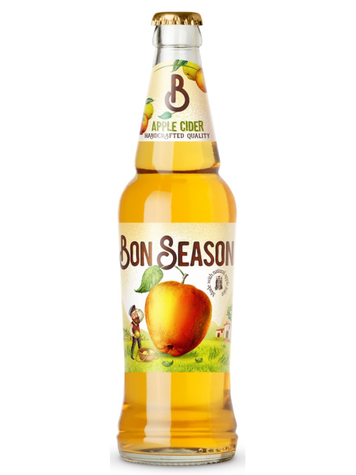 Сидр Bon Season Яблочный сладкий, 0.4л