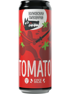 Пивной напиток Волковская пивоварня Tomato Gose Эль красный, 0.45л