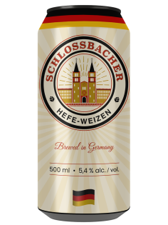 Пиво Schlossbacher Hefe-Weizen Эль светлое нефильтрованное, 0.5л
