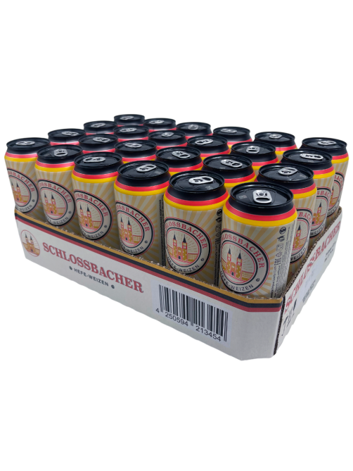 Пиво Schlossbacher Hefe-Weizen Эль светлое нефильтрованное, 0.5л