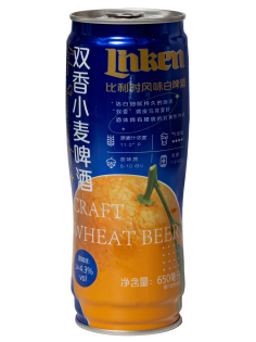 Пивной напиток Linken Craft Wheat Bear Эль светлый нефильтрованный, 0.65л