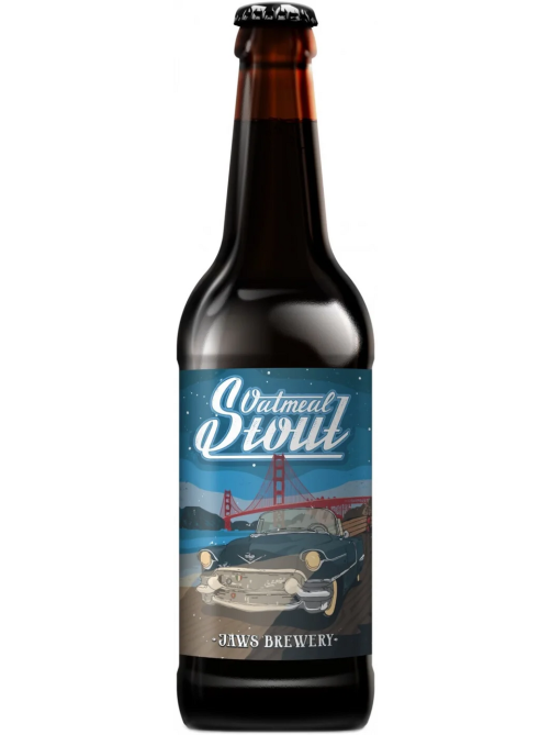 Пиво Jaws Oatmeal Стаут темное, 0.5л