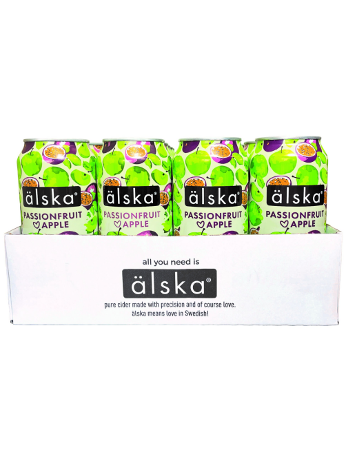 Сидр фруктовый Alska Яблоко-маракуйя, 0.44л