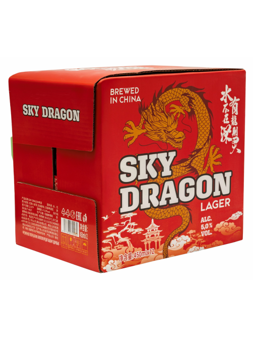 Пиво Sky Dragon светлое, 0.45л