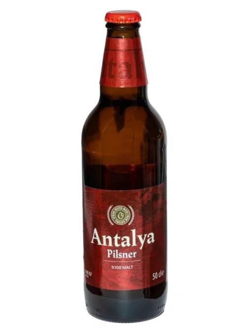 Пиво Antalya Pilsner светлое, 0.5л