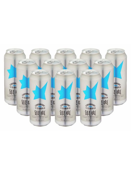 Пиво Cheerday Silver светлое, 0.5л