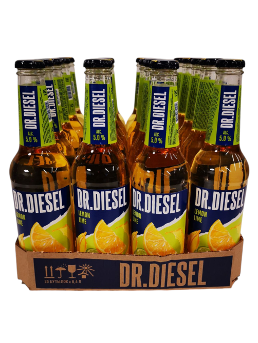 Пивной напиток Doctor Diesel лимон-лайм, 0.4л