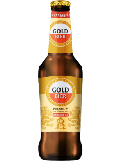 Пиво Gold Bier Premium Pilsener, 0.44л