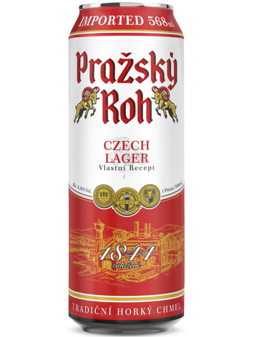 Пивной напиток Prazsky Roh светлый, 0.568л