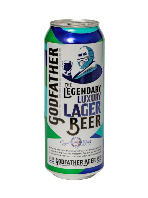 Пиво Godfather the legendary Luxury Lager светлое, 0.5л