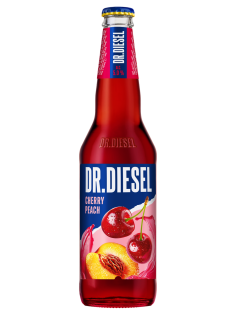 Пивной напиток Doctor Diesel Cherry-Peach вишня и персик, 0.4л