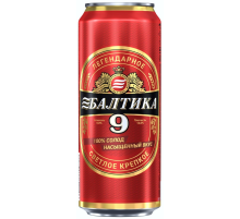 Пиво Балтика №9 крепкое легендарное, 0.45л