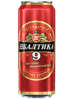 Пиво Балтика №9 крепкое легендарное, 0.45л