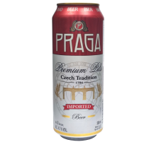 Пиво Praga Premium Pils светлое, 0.5л