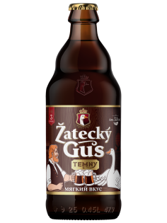 Пивной напиток Zatecky Gus темный, 0.45л