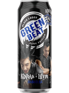 Пивной напиток Greenbeat Black Lager, 0.45л