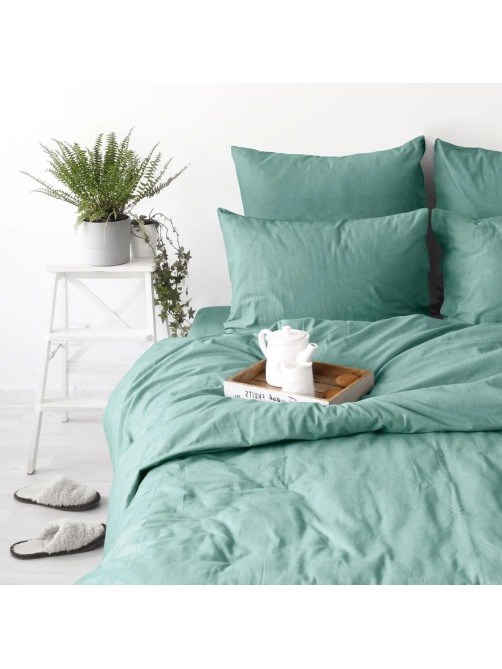 Наволочка Verossa Melange Emerald, 50 х 70см
