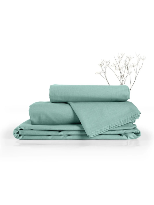 Простыня Verossa Melange Emerald, 220 х 240см