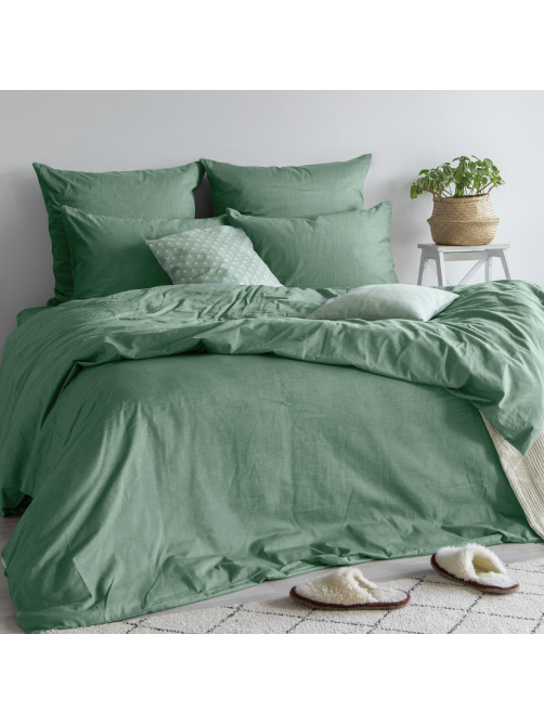 Наволочка Verossa Melange Emerald, 70 х 70см